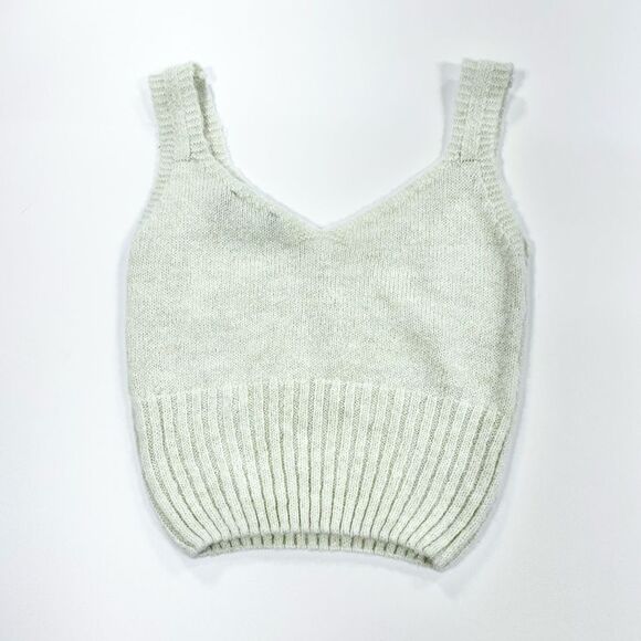 Pretty little thing off white sweater crop top S - Picture 2 of 5